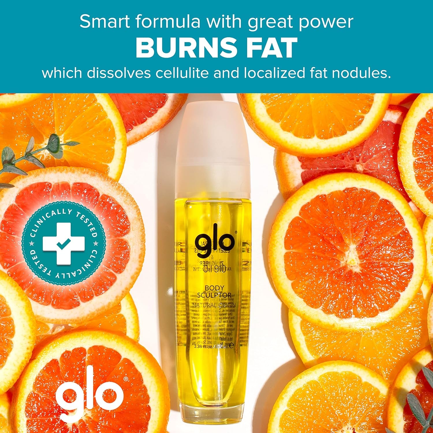Aceite Para Masaje Corporal Glo Oil 910 | Aceite Corporal Para Celulitis | Suaviza La Piel | Aceite Nutritivo Para Piernas Y Glúteos